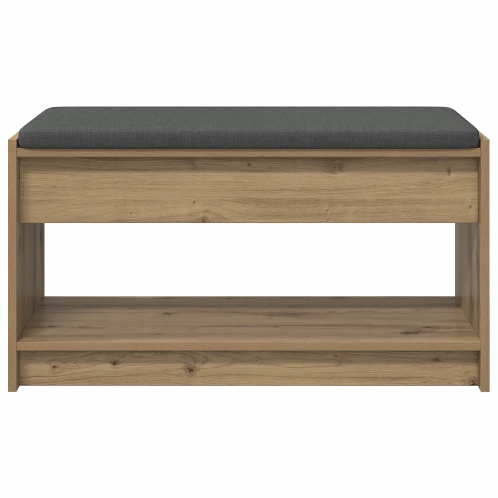 Panca per scarpe con cuscino Rovere Artigianale 83 x 38 x 45 cm 906201
