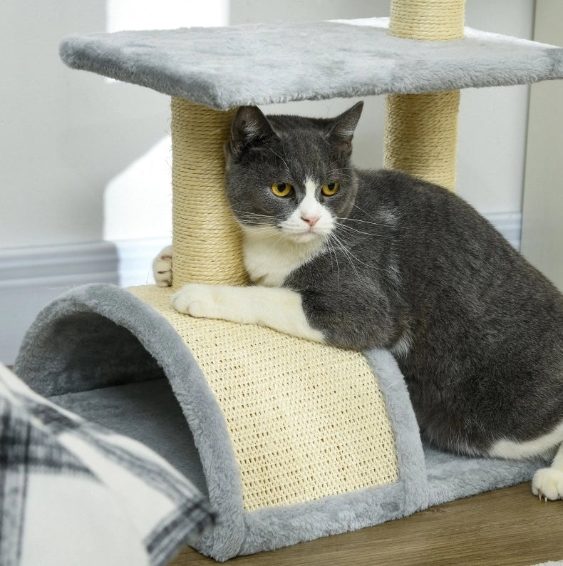 Tiragraffi per gatti 72 cm grigio chiaro con sisal
