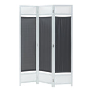 Paravento in bambù 120 x 170 cm bianco grigio scuro 03_0010224