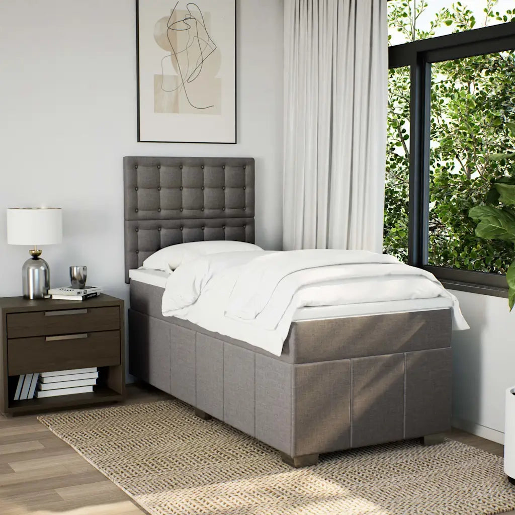 Giroletto a Molle con Materasso Tortora 80x200 cm inTessuto 3291513