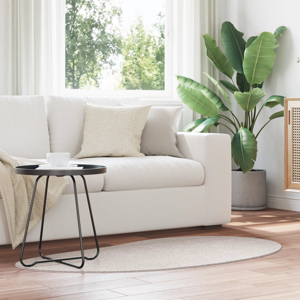 Tappeto d'area Sabbia 80x150 cm Poliestere Antiscivolo