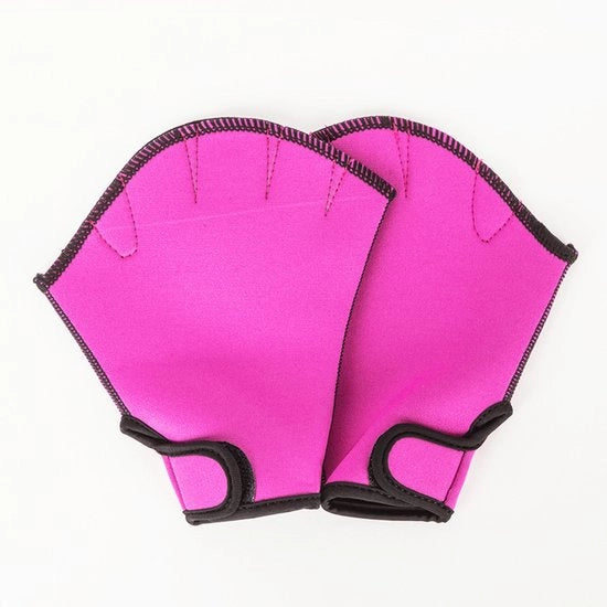 Manubri da nuoto per immersioni, allenamento alla resistenza idrostatica, immersioni fitness, manubri da nuoto con pinne, pedali, attrezzatura da nuoto per uomo e donna, iniziali - Rosso arancio - S