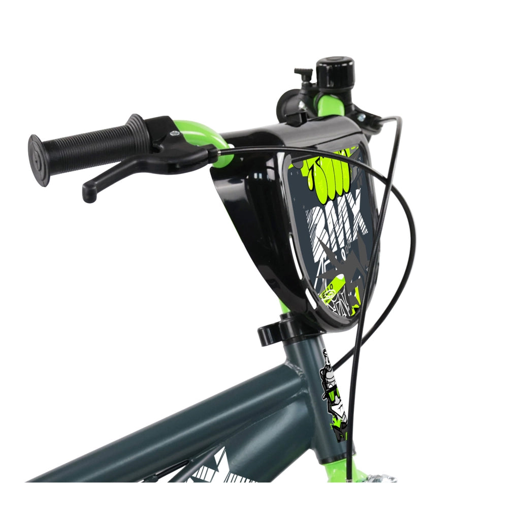 Bicicletta per Bambini 14" BMX Freni Caliper e Stabilizzatori in Acciaio Hi-Ten Verde