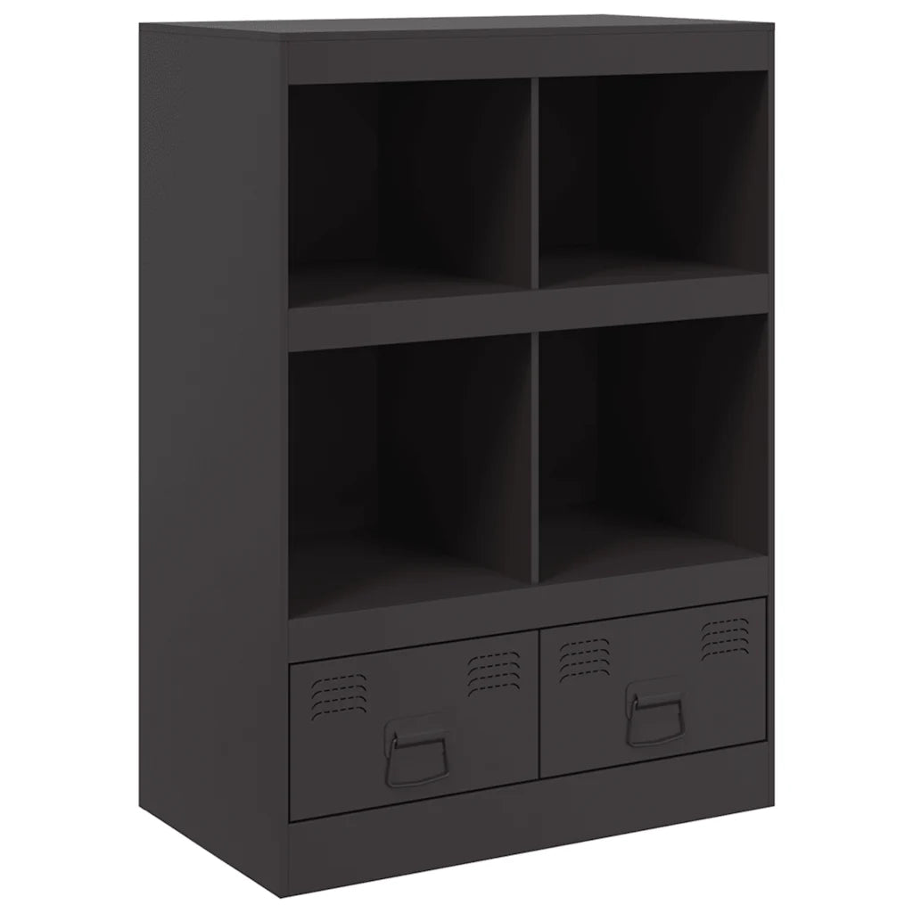 Credenza Nera 67x39x95 cm in Acciaio 841799