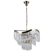 Lampadario Italux Sabriga cristallo bronzo 8xE14 PND-44544-8