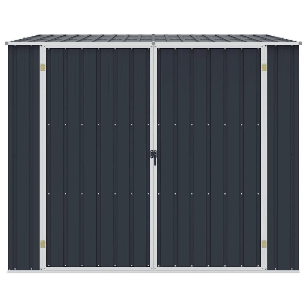 Capanno da Giardino Antracite 195x198x159 cm in Acciaio Zincato 46255
