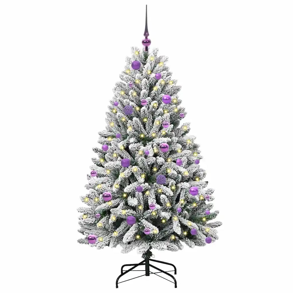 Albero di Natale | Decorazioni natalizie artificiale con 150 LED Verde e Bianco 150 cm