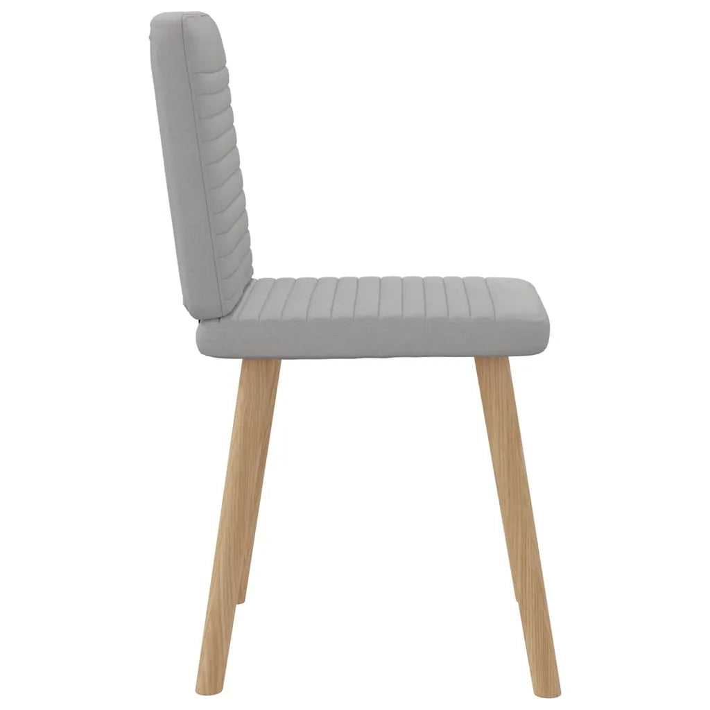 Sedie da Pranzo 6 pz Grigio Nuvola in Tessuto 3315523
