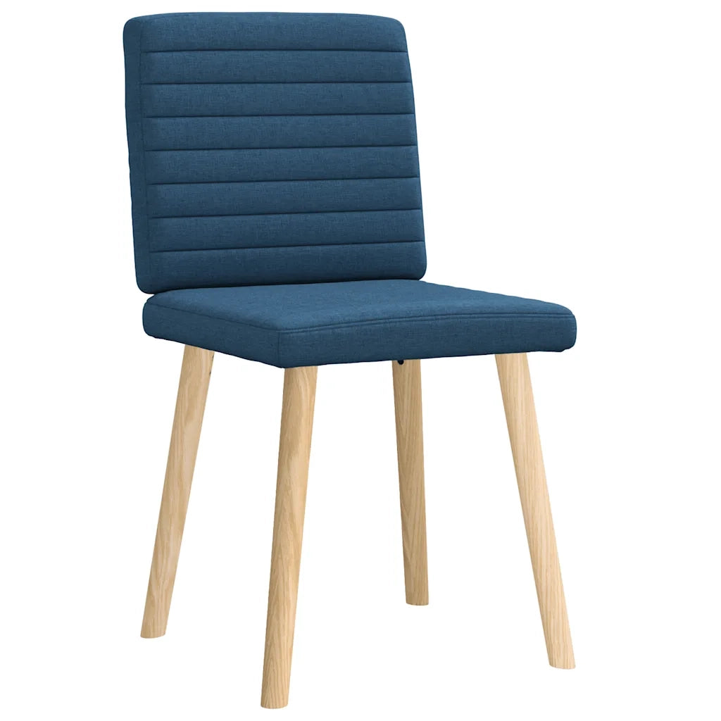 vidaXL Sedie da Pranzo 2 pz Blu in Tessuto