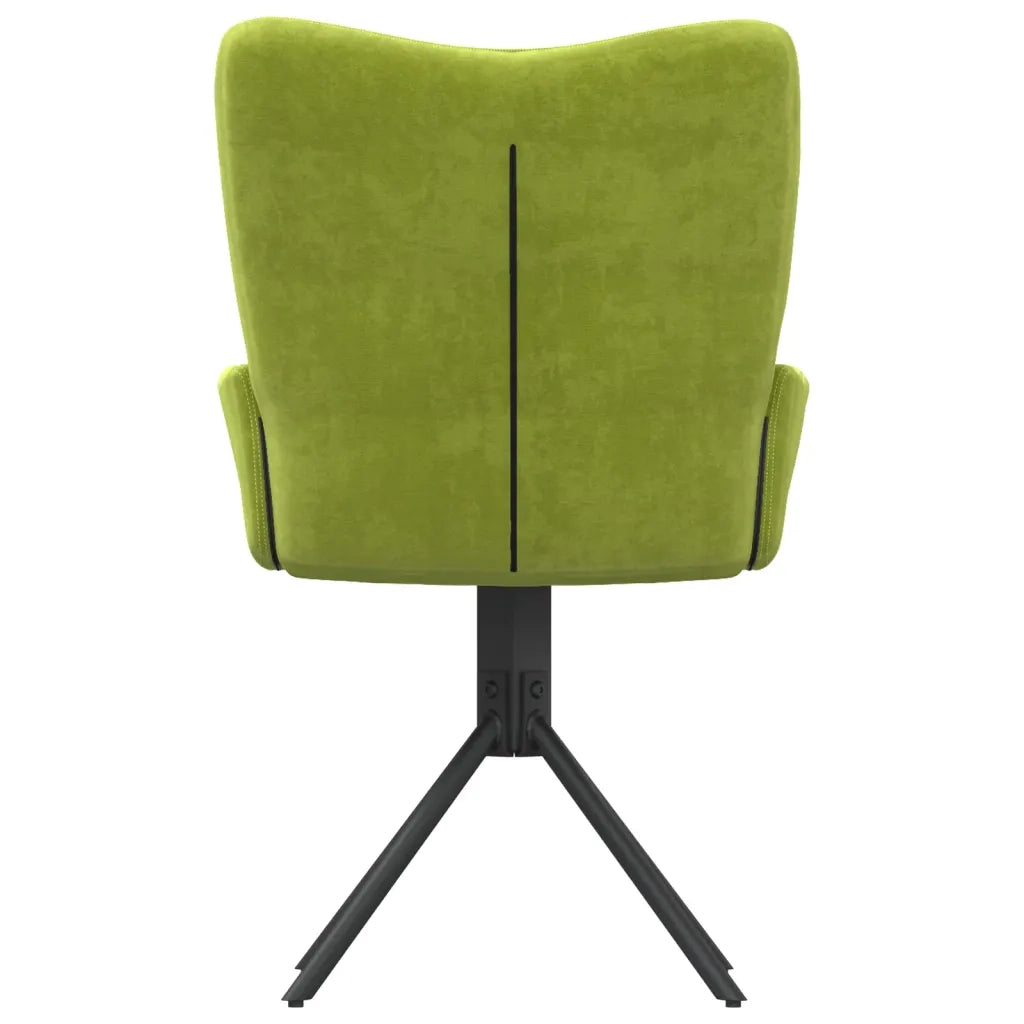 Sedie da Pranzo Girevoli 2 pz Verde Chiaro in Velluto cod mxl 29660