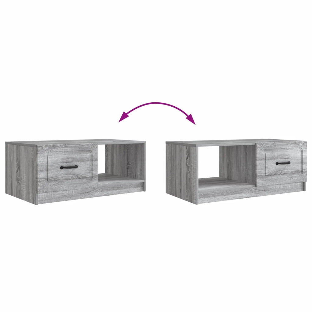 Tavolino da salotto Grigio Sonoma 90 x 50 x 37 cm 895881