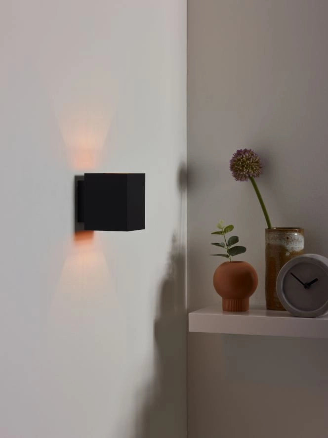 Applique Lucide Xera alluminio nera/oro G9 42W 10cm
