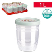 1 Pezzo Barattolo da Cucina Multiuso in Plastica Viena 1000 ml Vari Colori