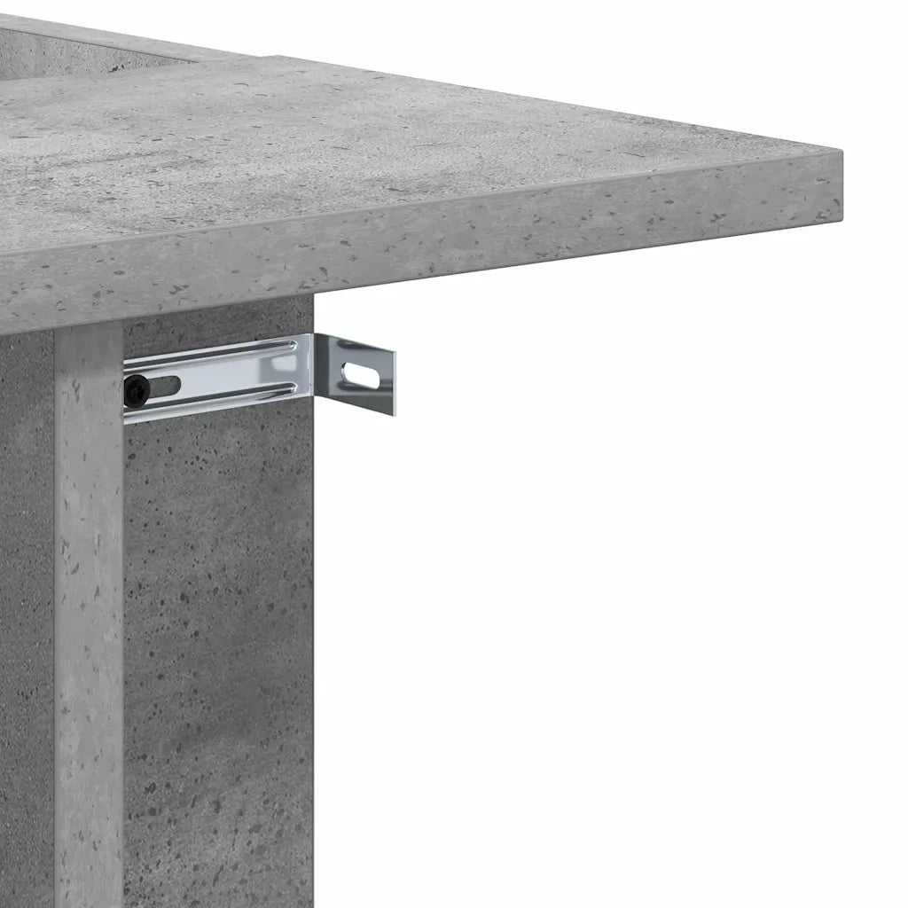 Tavolino Grigio cemento 35 x 40 x 55 cm Legno multistrato 891099
