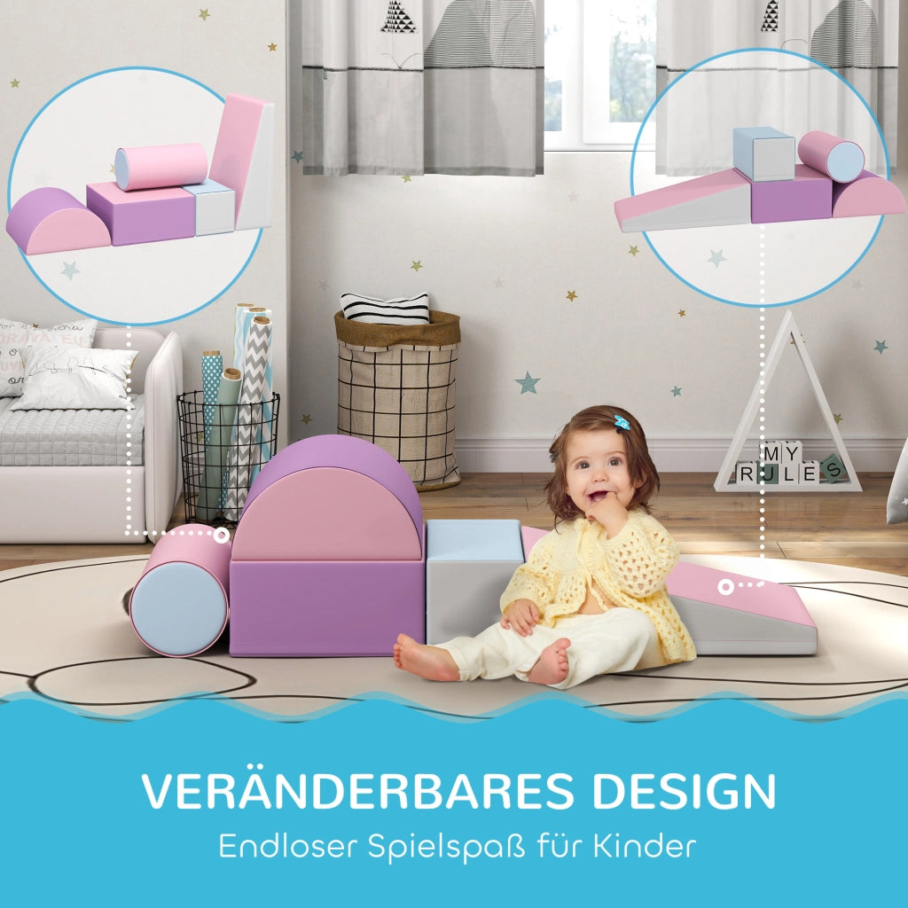 Blocchi Morbidi 5 Pezzi per Bambini 1-3 Anni ¨C zephmum ¨C Multicolore in Tessuto Sintetico