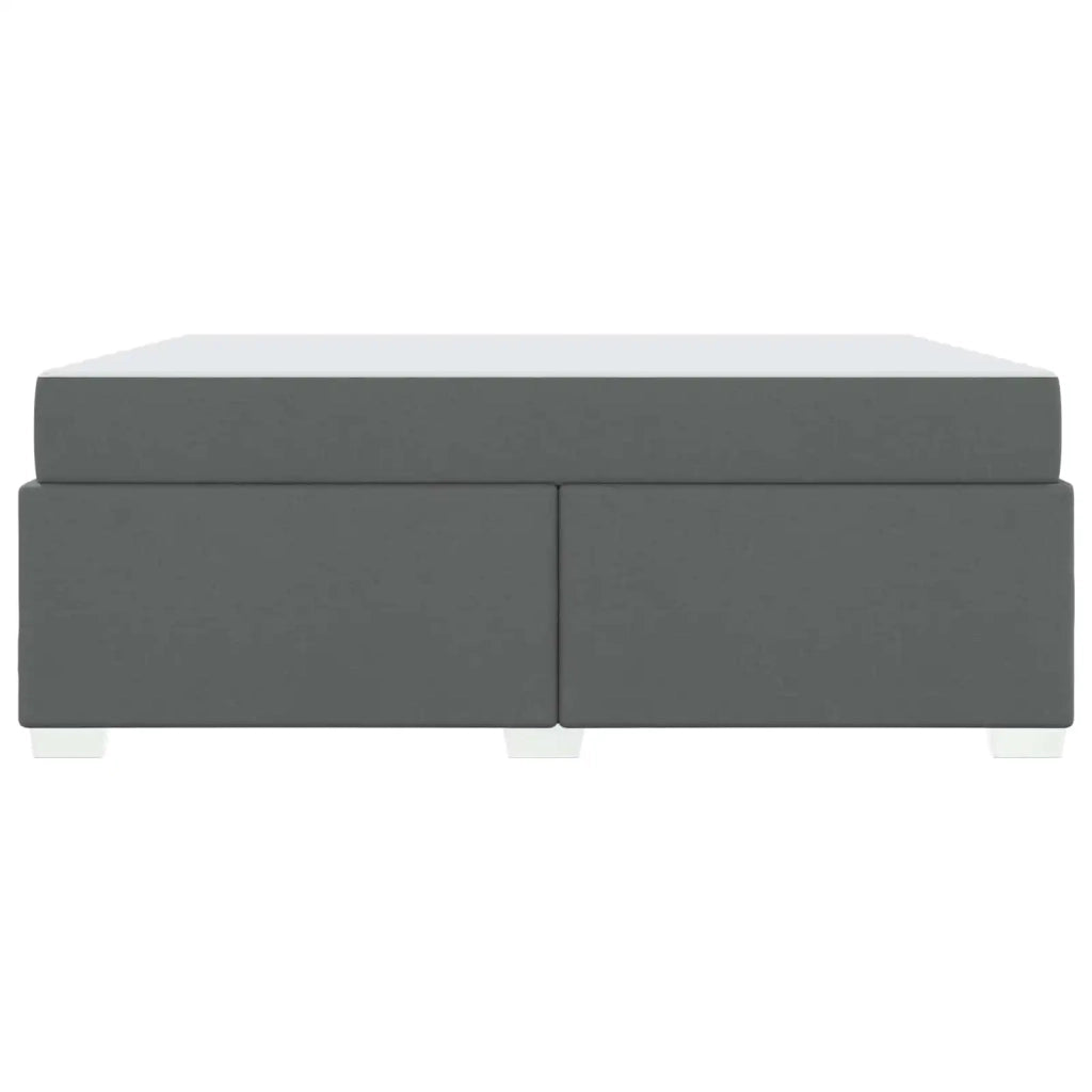 Struttura del letto Grigio scuro 180 x 200 cm Tessuto