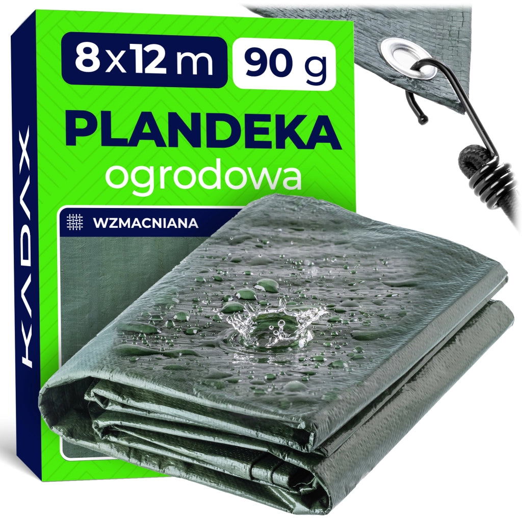 Telone spesso KADAX 12x8, rinforzato, antigelo, impermeabile, resistente, 90 g.