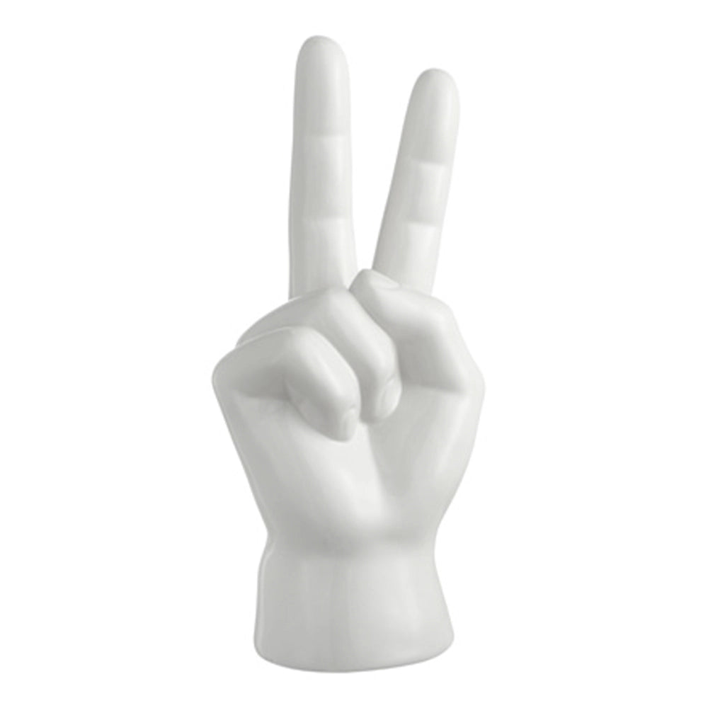 Mano vittoria bianco decorazione ceramica