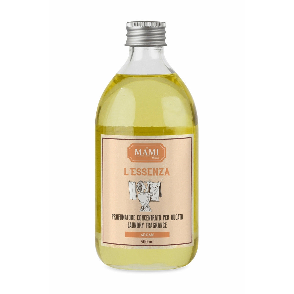 Profumatore per Bucato Essenza Mami Milano Ammorbidente Concentrato Liquido Fragranza: Argan, Formato: 500 ml