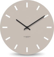 Ora Silenziosa da Parete 50 cm - Design Analogico e Moderno - Colorazione Calda Grigia per Camera da Letto e Salotto