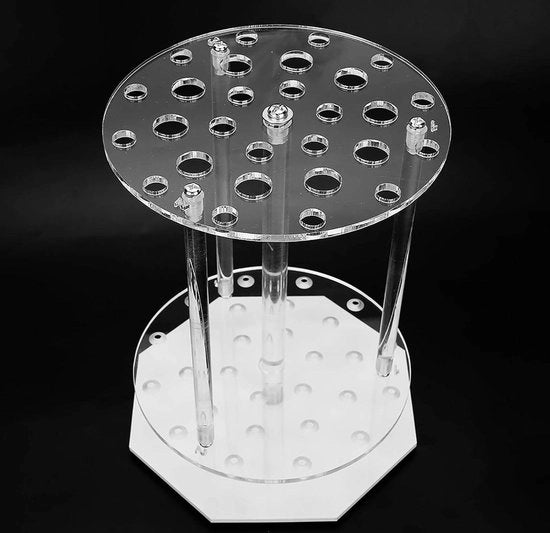 Pipette raccoglitrice 28 fori Disco rotondo Tubo di prova Supporto Pipette standard Laboratorio