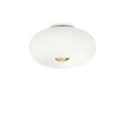 Plafoniera Moderna Arizona Vetro Bianco 5 Luci Gx53 9W 3000K Luce Calda