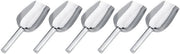 Set di 5 Schiacciate di Gelato in Acciaio Inossidabile - Peso Leggero - Ideale per Gelato e Cibo - Coda Spatola Profonda per Utilizzo Facile - Spatola per Gelato