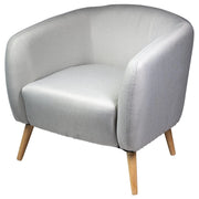 Poltrona Tessuto Grigio Apollonia 80x77x74 Lsfo