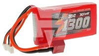XCell LiPo Cracker 7,4 V/1300 mAh 2S1P, 35C, presa a T