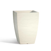 Vaso Aloe In Resina Quadrato Avorio H40 27X27Cm