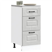 vidaXL Base da Cucina Kalmar Grigio Cemento in Legno Multistrato
