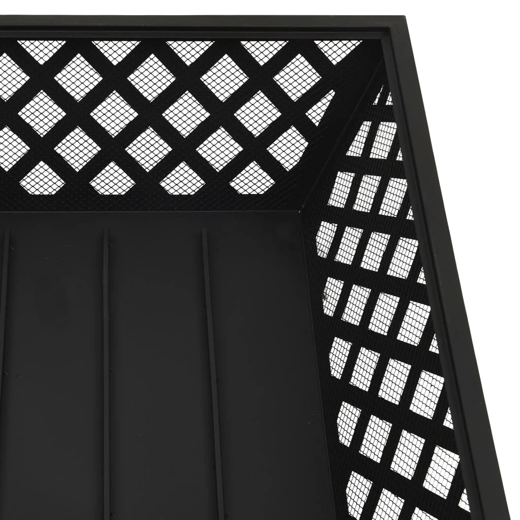 Braciere con attizzatoio 64 cm XXL acciaio nero 02_0005958