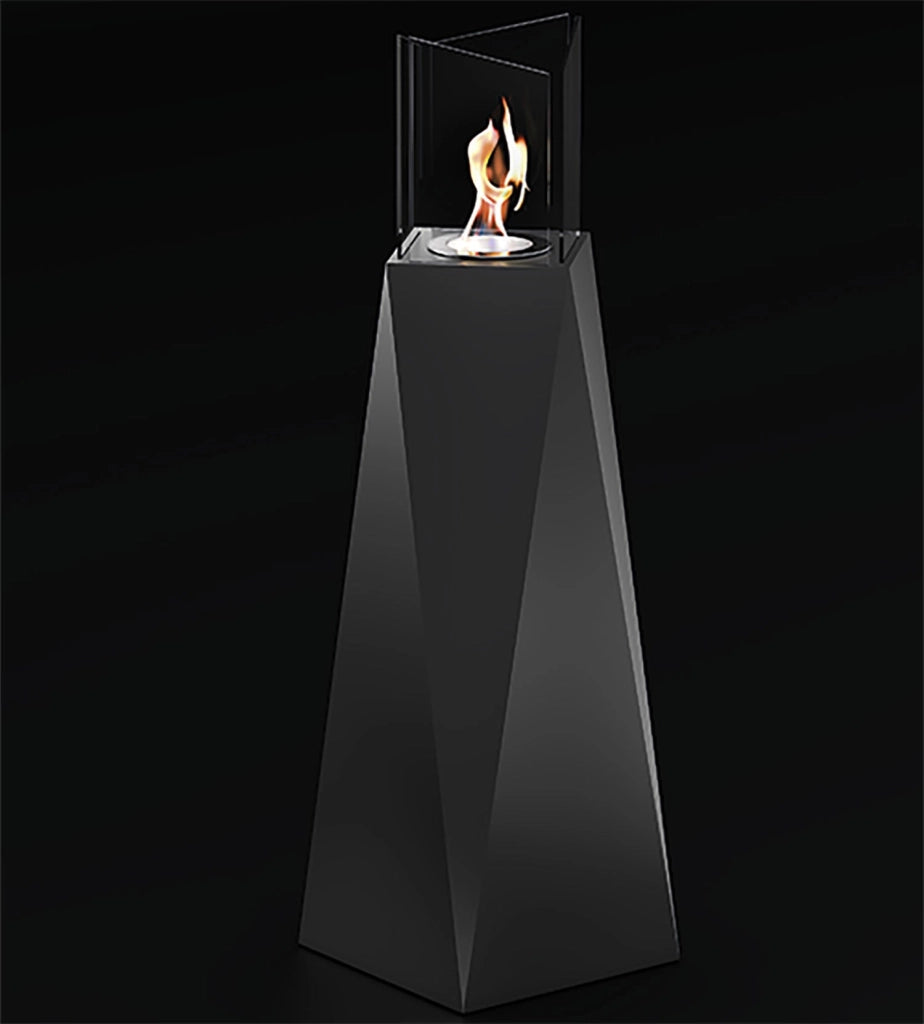 Camino a Bioetanolo da Pavimento 34,5x34,5x120 cm 1500W 1,2L Nairobi Nero