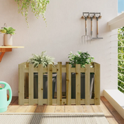 Fioriera Rialzata da Giardino-Vaso da Esterno-Fioriera Elevata 100x50x50 cm in Pino Impregnato