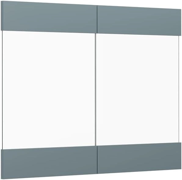 Frontale cucina R-Line, Grigio-blu, 79.2 x 59 cm frontale del mobile per pensile con vetro
