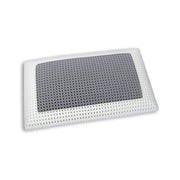 Guanciale Prezzemolo, Cuscino per letto, Poggiatesta imbottito, Cuscinetto per camera da letto, Made in Italy, 70x40 h14 cm, Bianco