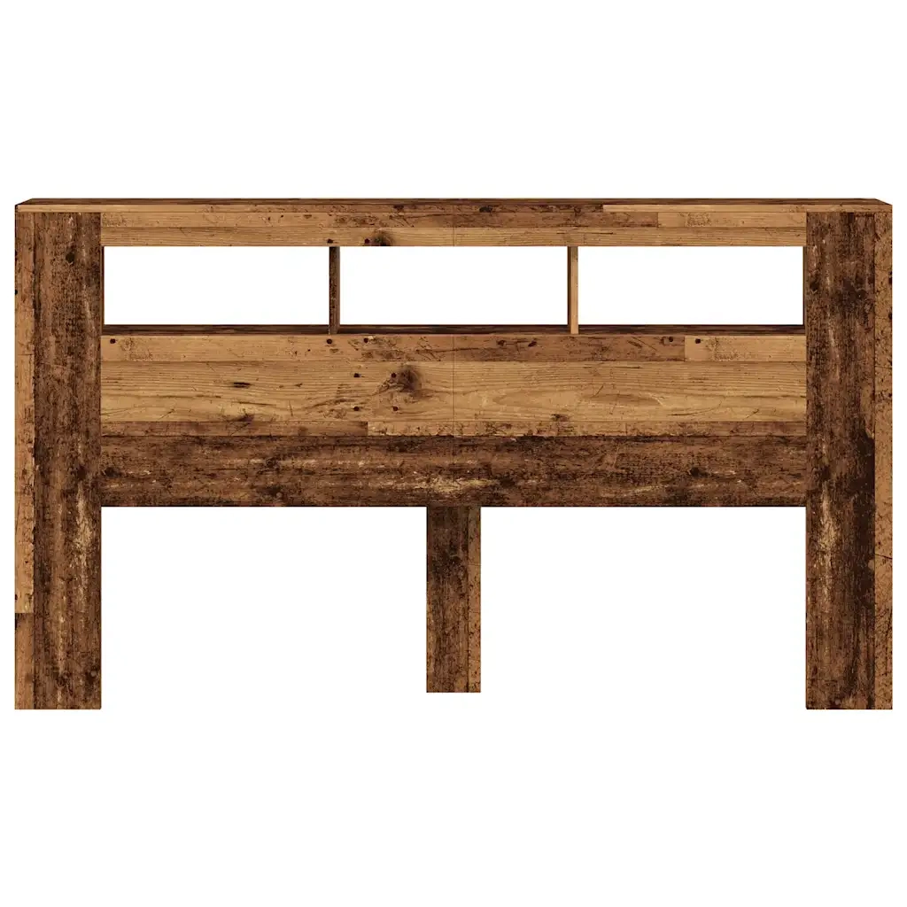 Testiera | Testata LED Legno Antico 180x18,5x103,5 cm Legno Multistrato