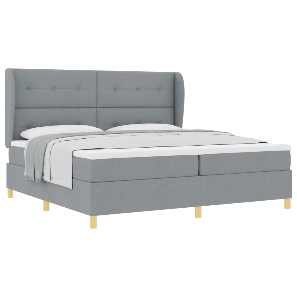 Letto con molle e materasso Grigio Scuro 90x190 cm Tessuto 3340774