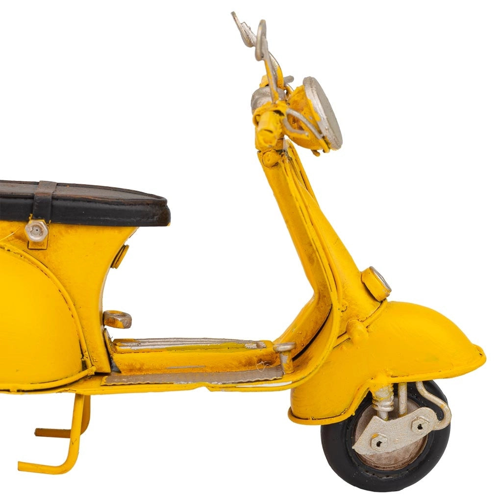 Moto in metallo giallo 17x7x11h