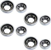 Set di Cuppia di Pronto Montaggio per Bicicletta da 4 pezzi - per 5/16" e 3/8" - Alta Qualità Metallo - Facile da Installare - Cuppia di Pronto Montaggio