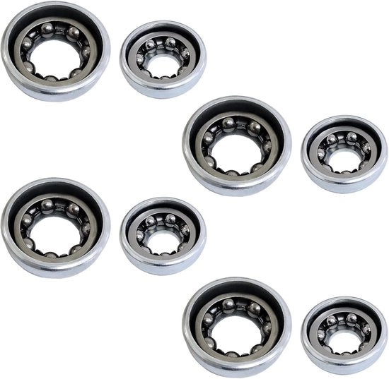 Set di Cuppia di Pronto Montaggio per Bicicletta da 4 pezzi - per 5/16" e 3/8" - Alta Qualità Metallo - Facile da Installare - Cuppia di Pronto Montaggio