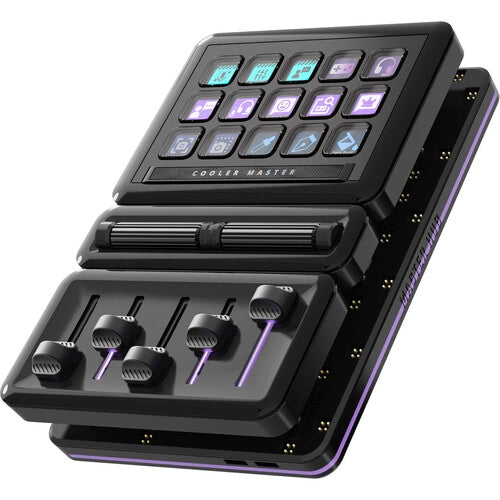 Cooler master hub, piattaforma modulare, base magnetica, moduli streamdeck e 2 roll e fader - MHSK13AA00