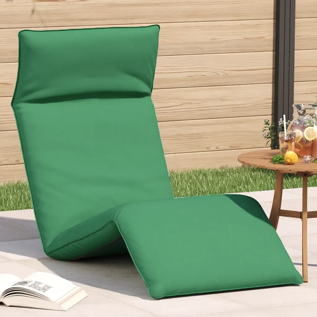 Lettino Pieghevole Verde 175x54x8,5 cm in Tessuto Oxford 4019751