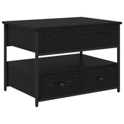 Tavolino da salotto | Tavolino da caff¨¨ | Tavolino da Soggiorno con cassetto Rovere Nero 70 x 50 x 54.5 cm