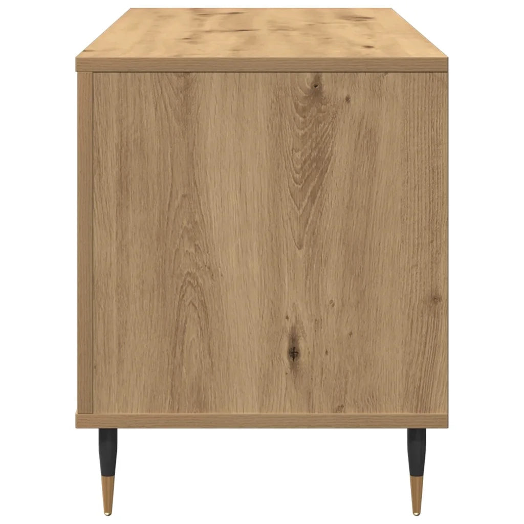 Mobile porta vinili rovere artigianale 100 x 38 x 48 cm 862900