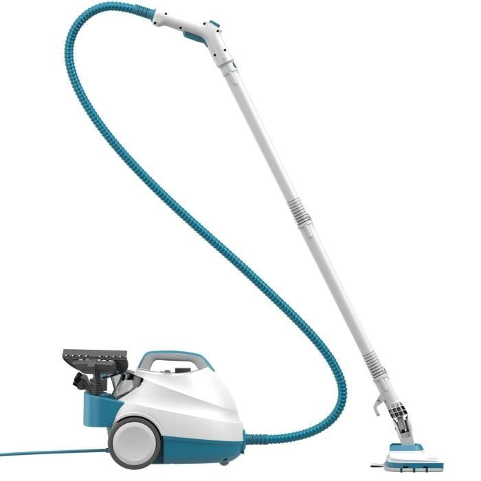 Pulitore a vapore multifunzione - BLACK & DECKER BHSMP2008-QS - 2000 W - 8 accessori - 4 barre - Bianco / grigio / blu