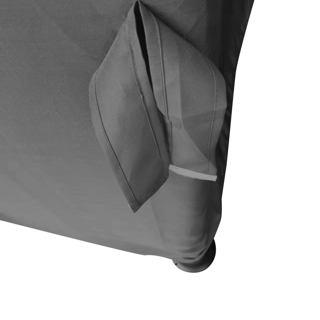 Padiglione Da Giardino – Doppio Tetto Con Zanzariera – 2,96 X 2,96 M – Alluminio – Grigio Scuro – Privacy E Ombra – 4 Tendaggi Rimovibili