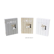 Trade Shop - Pannello Contenitore Box Cassetta Appendi Porta Chiavi In Legno Home Con Fiocco -