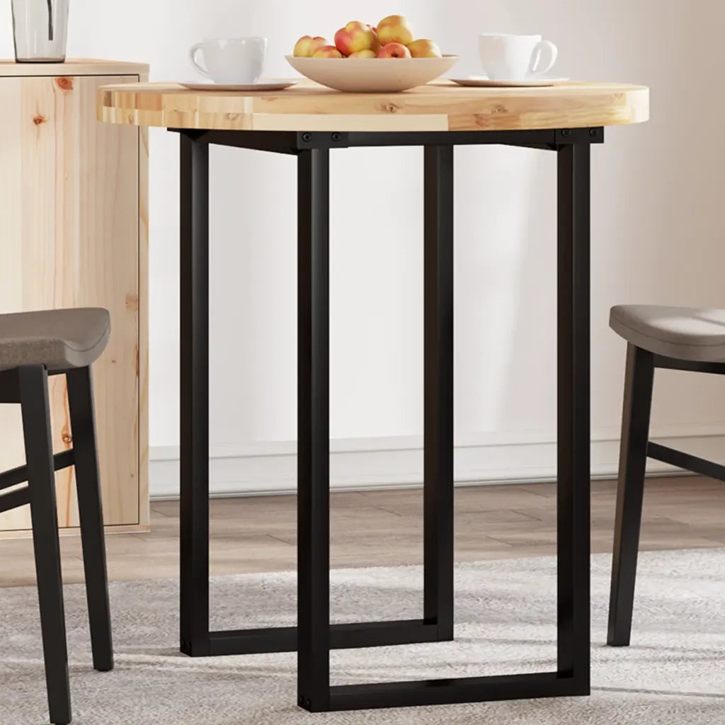 Piano Tavolo Rotondo Ø70x4 cm in Legno Massello di Acacia 4008691