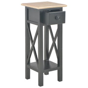 Tavolino Laterale | Tavolo laterale Nero 27x27x65,5 cm in Legno
